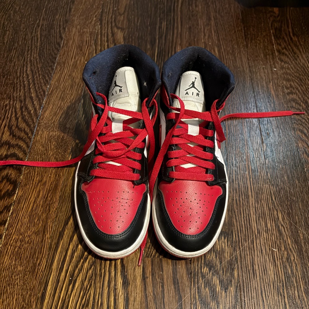 Jordan 1 Red and Black Sneakers